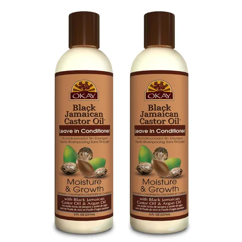 Miniatura 15 de OKAY - Acondicionador sin enjuague con aceite de ricino jamaicano negro - Todo tipo de cabello/texturas - Repara, hidrata, hace crecer un cabello