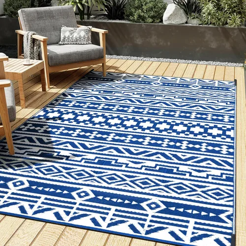 Miniatura 67 de HUGEAR Alfombra para RV Exterior Tapete Impermeable Alfombras para Exteriores 9'x12' para Patios Liquidación Alfombra Exterior Alfombras de Camping