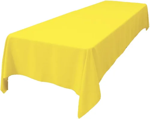 Miniatura 144 de LA Linen Mantel rectangular lavable de popelín de poliéster, resistente a las manchas y a las arrugas, cubierta de mesa 60x84, mantel de tela