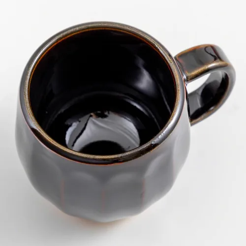Miniatura 3 de Asayu Japan Juego de cafetera de cerámica para verter café en marrón chocolate, soporte de filtro de papel de preparación lenta y gotero con 3