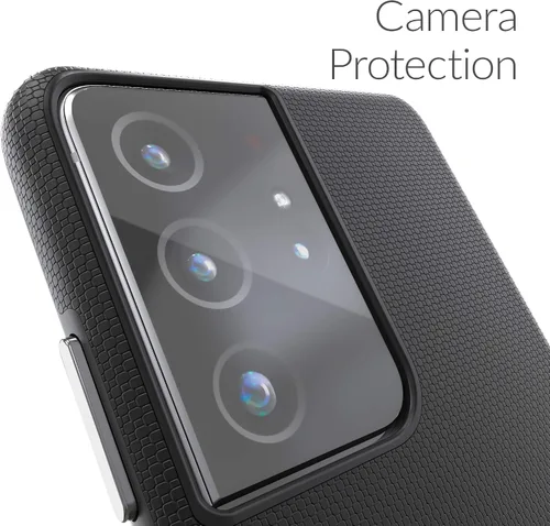 Miniatura 3 de Crave para Galaxy S21 Ultra Funda, Funda de doble capa con protección a prueba de golpes para Samsung Galaxy S21 Ultra 5G (6.8 pulgadas) - Negro