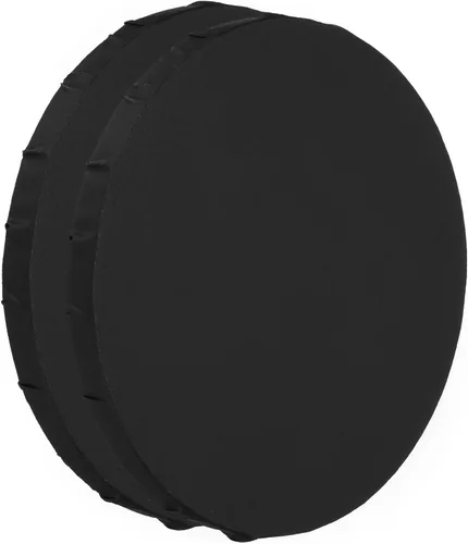 PATIKIL Lienzos de pintura para pintar, paquete de 2 paneles redondos de madera de 8 pulgadas, bastidor de madera estirados en blanco para acrílico,