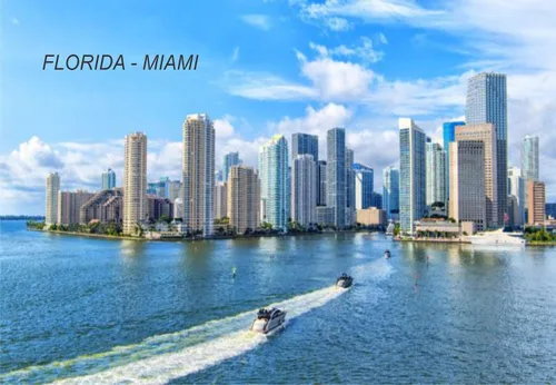Miniatura 17 de Imanes de nevera para refrigerador de Florida USA United States (1 pieza, estilo: Boca Raton #FL74)