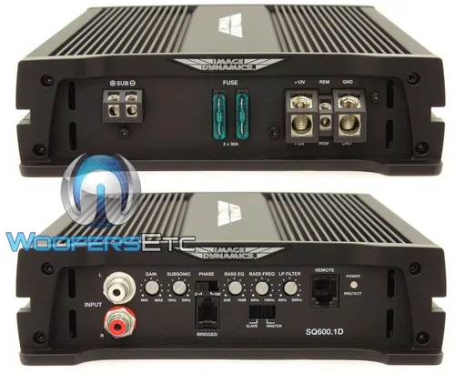 Miniatura 2 de Image Dynamics SQ600.1D Monoblock 600 vatios RMS Serie SQ Amplificador