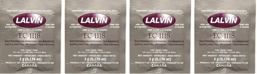 Lalvin EC-1118 Saccharomyces bayanus 5 (bolsas de 0.18 oz) (cuatro unidades)