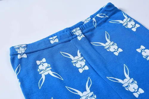 Miniatura 5 de Joyond Pijama de Pascua para niños y niñas, pijama de conejo para niños pequeños, ropa de algodón ajustada, conjunto de ropa de dormir larga