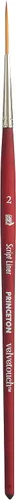 Miniatura 18 de Princeton Velvetouch Mini Pincel Filbert, Sintético, Mango Corto, Tamaño 0, 1 Unidad