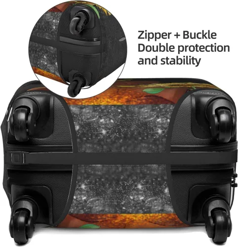 Miniatura 4 de Maleta De Viaje Protector Explosión Pelo Girl3 Elástica Protectora Lavable Cubierta De Equipaje Con Cremallera Oculta Adecuado Para, Estilo71