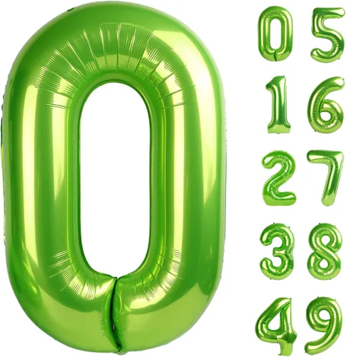 Miniatura 182 de Globo de cumpleaños número 4 dorado de 40 pulgadas, globos gigantes del número cuatro 14 24 34 40 44 2024, globos grandes de lámina de mylar para Oro