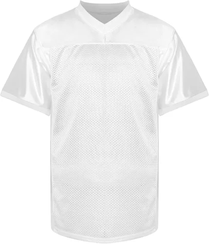 Miniatura 2 de Phoneutrix Camiseta de fútbol en blanco, camiseta deportiva Hip Hop Jersey para fiesta