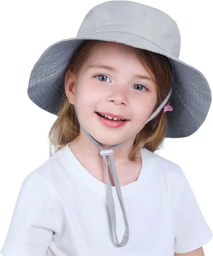 Miniatura 5 de Sombrero de sol para bebé, protección solar UPF 50+, sombrero de pescador para niños, sombrero de verano para playa, sombrero de ala ancha