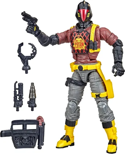 G.I. Joe Figura de la serie clasificada, figura especial de B.A.T. de 6 pulgadas con accesorios - F4754 - Hasbro, rojo, gris y negro