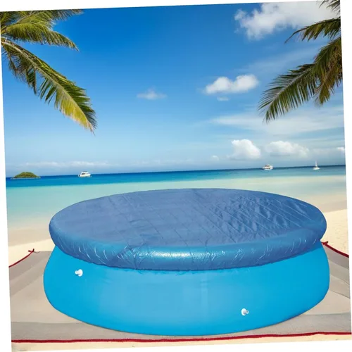 Miniatura 7 de Garneck Cubierta de piscina redonda de 10 pies de diámetro, fácil de instalar, para piscinas inflables (6 pies)