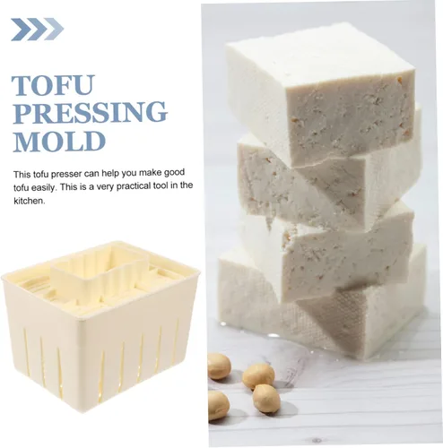 Miniatura 4 de SHOWERORO Caja de prensado de cuajada Escurridor de prensatelas de tofu de pared lisa para exprimidor de agua de tofu