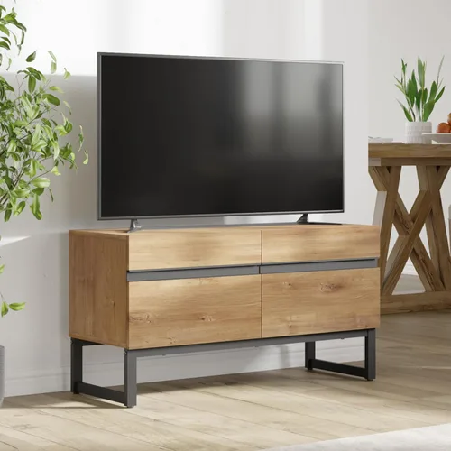 Miniatura 9 de WAMPAT Moderno soporte de TV para televisores de hasta 50 pulgadas, consola de TV con centro de entretenimiento con gabinete de almacenamiento