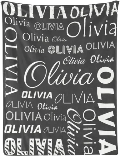 Miniatura 38 de Manta de bebé personalizada con nombre, manta personalizada con nombre, manta personalizada para adultos, niños, cumpleaños, Navidad, Día