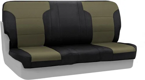 Coverking Custom Fit Funda para asiento Select Chrysler 200 modelos – spacermesh, Negro/Gris Topo (Black/Taupe Insert)