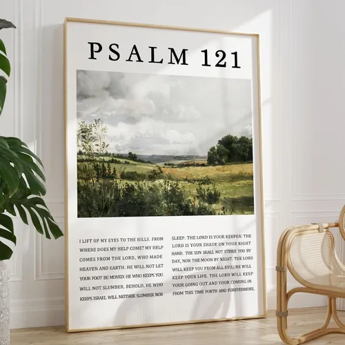 Miniatura 10 de Arte de pared de acuarela de Jesús, pintura en lienzo cristiano, imágenes de las Escrituras, decoración de pared, póster con versículos bíblicos