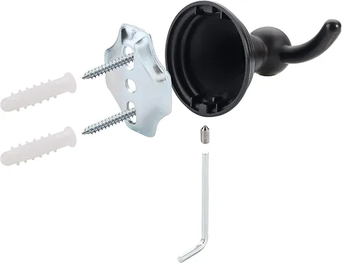 Miniatura 7 de Asidrama Ganchos para toallas de baño, ganchos de bronce aceitado para cocina, ducha, puerta de pared, exquisitos ganchos para bata y toallas, Oil