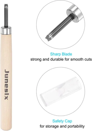 Miniatura 4 de uxcell Cuchillo de tallado de madera, cinceles, acero al carbono 50# de 0.079 in, pequeño triángulo para esculpir escultura artesanal, carpintero