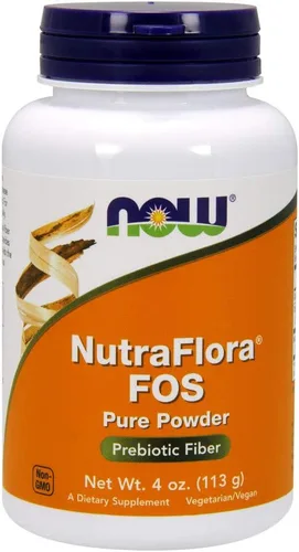 Miniatura 8 de NOW NutraFlora FOS (Fructooligosacáridos) Polvo puro, fibra prebiótica, 4 onzas