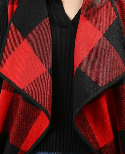 Miniatura 7 de dgdgbaby Women Sleeveless Cardigan Coat Lapel Open Front Plaid Vest Women Coat with Pockets