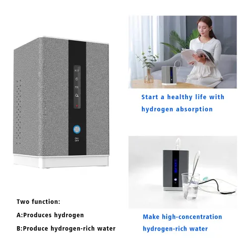 Miniatura 2 de Máquina de Inhalación de Agua de Hidrógeno AquaGreen, Inhalador de H2 de Alta Pureza del 99.99% con 5 Cánulas Nasales, Generador de Agua Rica