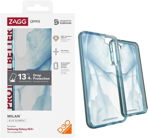Miniatura 11 de ZAGG Gear4 Santa Cruz Samsung Galaxy S23 Series - Funda para teléfono, protección contra caídas D30 de hasta 13 pies / 13.1 ft, funda transparente