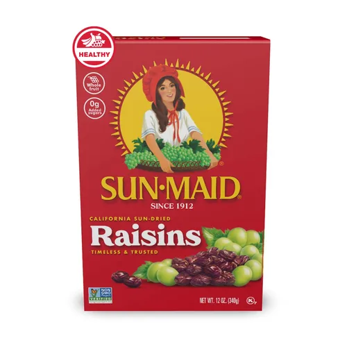 Miniatura 12 de Sun-Maid California Sun-Dried Raisins - Recipiente resellable de 13 onzas, frutas secas para aperitivos saludables, almuerzos escolares