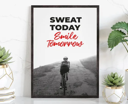 Miniatura 42 de Arte de pared con texto en inglés «Be Stronger Than Your Excuss», póster de gimnasio, impresiones de gimnasio, gimnasio en casa, decoración