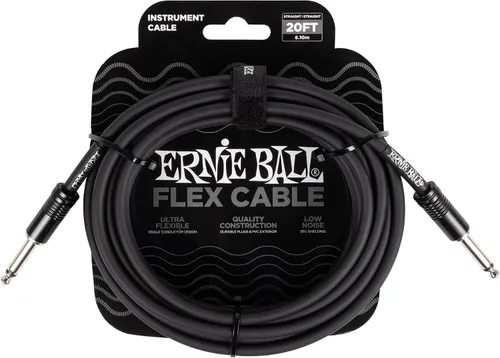 Miniatura 18 de Ernie Ball - Cable de instrumento flex recto/recto 10 pies - Negro (P06434)