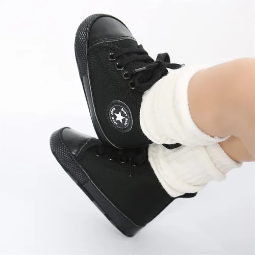 Miniatura 3 de KIDSUN zapatos deportivos altos hasta el tobillo para bebés, niños y niñas con suela antideslizante, suaves, para recién nacidos, zapatos