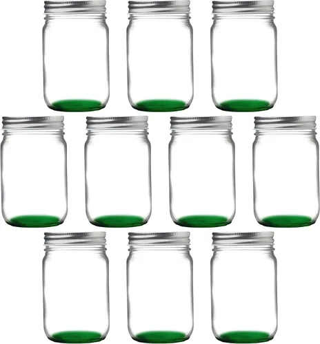 Miniatura 29 de DISCOUNT PROMOS Tarros de vidrio decorativos personalizados de 12 onzas, juego de 50 unidades, tarros de vidrio para avena durante la noche, dulces