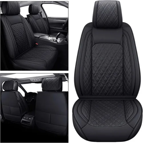 Miniatura 5 de YIERTAI Fundas universales para asientos delanteros compatibles con Hyundai Tucson Elantra Sonata Nissan Rogue Crosstrek Honda CRV Buick Century