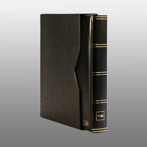 Miniatura 3 de Prophila stockbook 60 White Divided Sides Acolchado con estuche Negro