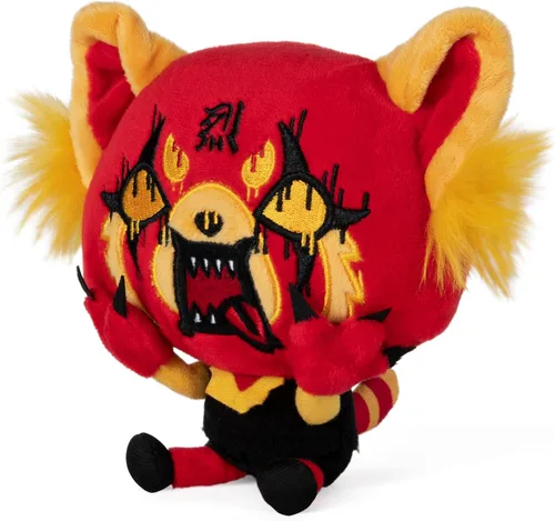 Miniatura 3 de GUND Sanrio Aggretsuko Red Rage Peluche Panda Rojo Netflix Original, 7 pulgadas