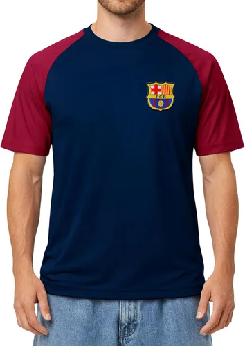 Miniatura 19 de Icon Sports Camiseta con licencia oficial del FC Barcelona para el Día del Juego, unisex para adultos Fcb101pf-borgoña