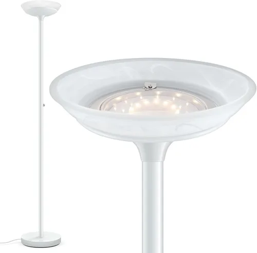 Miniatura 12 de BoostArea Torchiere - Lámpara de pie LED súper brillante de 30 W, lámpara de poste regulable de 3000 K con interruptor giratorio, lámpara de pie
