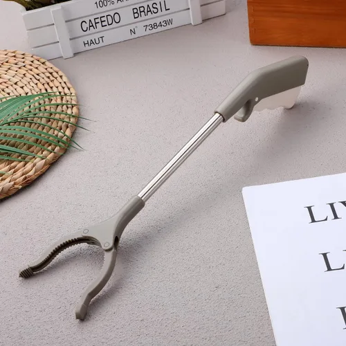 Miniatura 8 de Amosfun Herramienta de recogida de garras de basura ligera, herramienta colectora con mango antideslizante de 15.8 pulgadas de largo