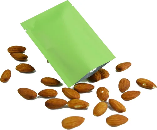 Miniatura 2 de QQ Studio 100 PCS Bolsas de Papel de Aluminio Mylar Metálico con Parte Superior Abierta Sellables (8x12cm(3.1x4.7"), 100x Verde)