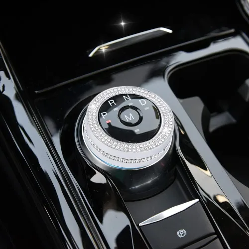 Miniatura 2 de PIFOOG Bling Explorer Accesorios para Ford 2023 2022 2021 2020 Cubierta de Perilla de Cambio de Marchas Calcomanía Cristal Perillas de Interruptor