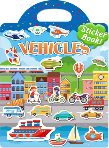 Miniatura 14 de Benresive Libro de calcomanías reutilizables para niños pequeños y calcomanías para niños, juguetes de viaje para niños, actividades