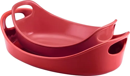 Miniatura 9 de Rachael Ray Cerámicas Fuente Ovalada, 1.4 litros, Gris