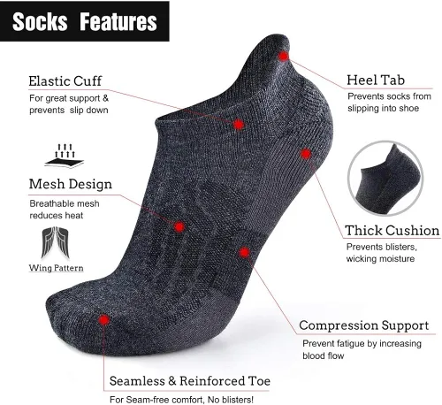 Miniatura 3 de Busy Socks Calcetines de compresión de lana merino para hombres y mujeres calcetines suaves y gruesos 36 pares