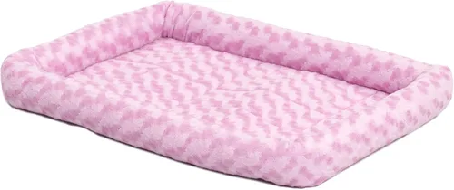 Miniatura 9 de Cama para mascotas MidWest Bolster, ideal para cajas de metal para perros, se puede lavar a máquina y secar, Gris carbón