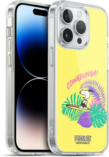 Miniatura 91 de Head Case Designs Peanuts Tropical Surf Snoopy Aloha Disco Gel Funda con licencia oficial [protección de grado militar] compatible con Apple iPhone