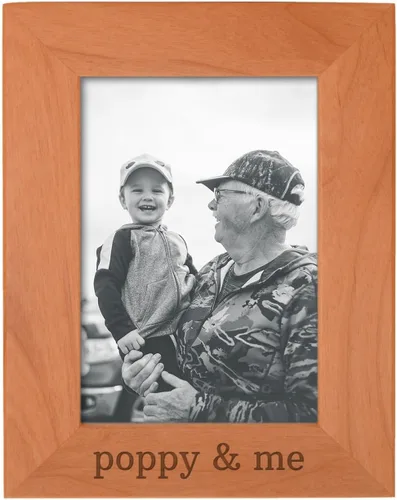 Miniatura 8 de Personalized Gifts Grandpa Gift Grandpa and Me Grandchild - Marco de fotos de madera natural grabado de 4 x 6 pulgadas, diseño de paisaje