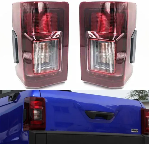 Miniatura 2 de BAKUGO Luz trasera de coche, luz de parachoques trasero, lámpara de advertencia de freno para JMC Tiger 7 Pickup 2017 2018 2019 2020, derecha