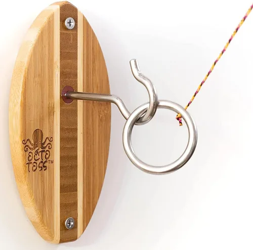 Juego de gancho y anillo para cueva de hombre y decoración de sala de juegos para mujeres, juego de anillo en una cuerda para juegos de sala de