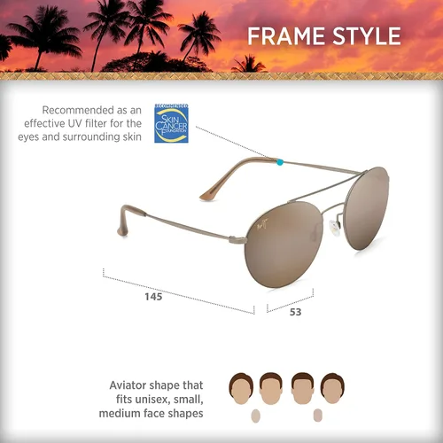 Miniatura 7 de Maui Jim Gafas de sol polarizadas de moda para hombre y mujer